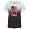 Women's V-Neck Ombre T-Shirt Thumbnail