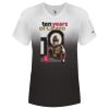 Women's V-Neck Ombre T-Shirt Thumbnail